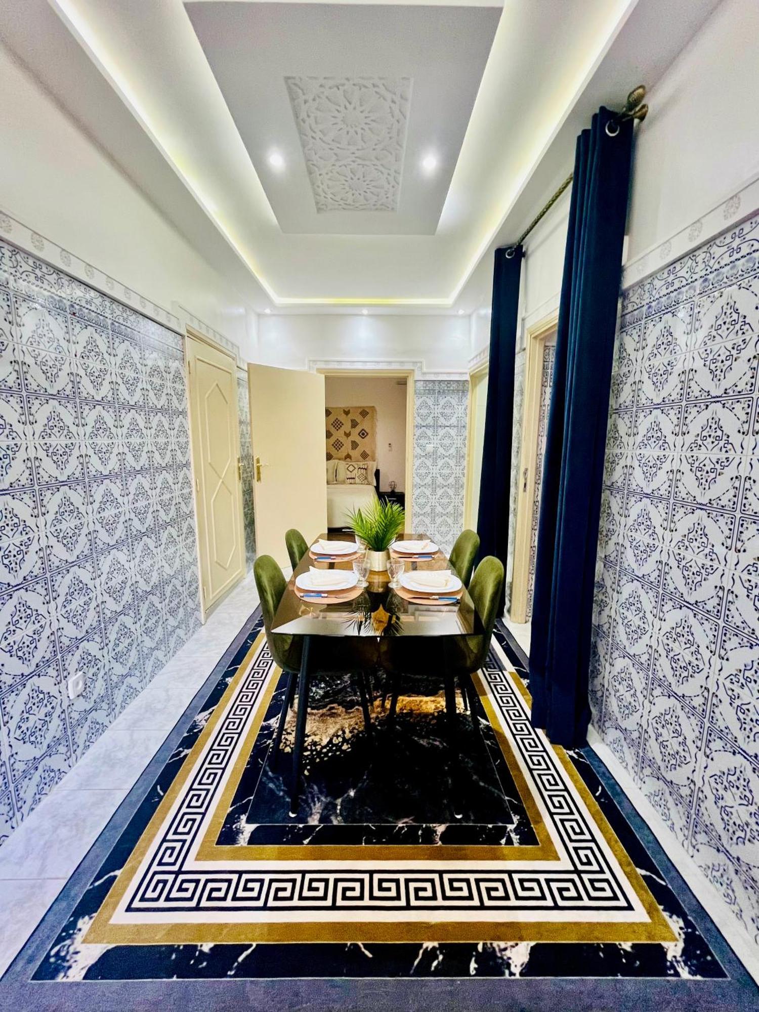 Apartment with nice private terrace&parking Appartement avec jolie terrasse privée et parking Marrakesh Exterior foto